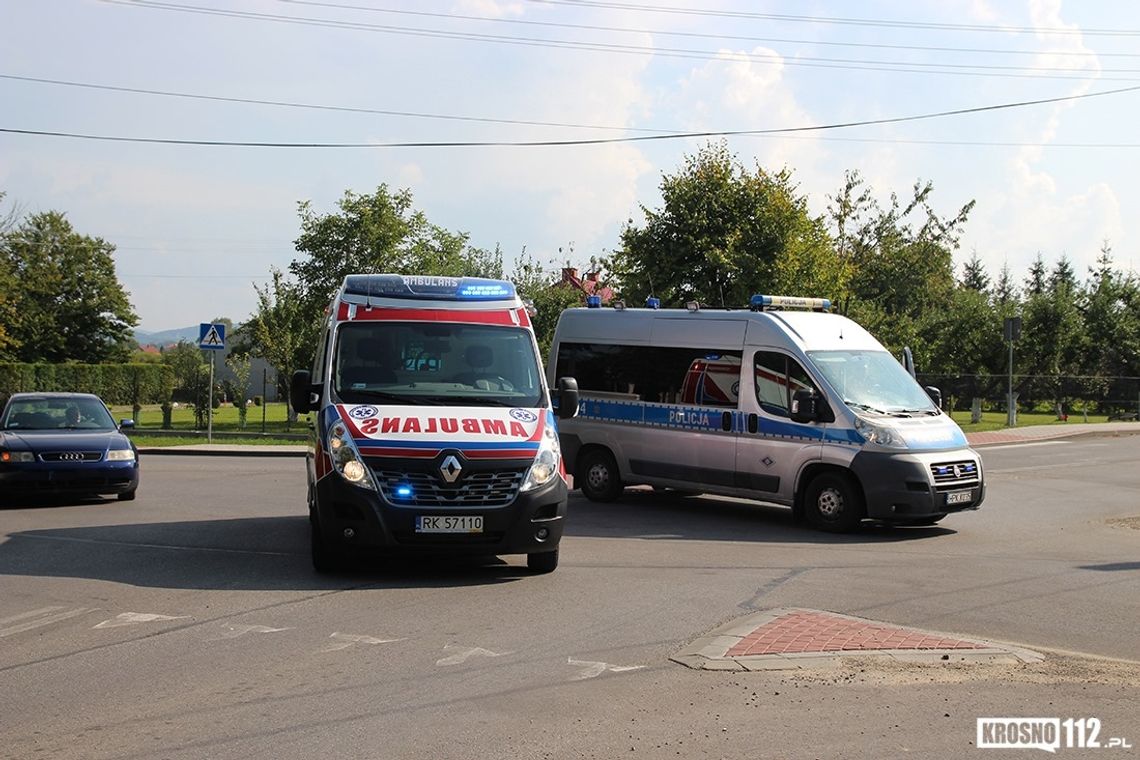 Wypadek w Zręcinie Potrącenie rowerzystki