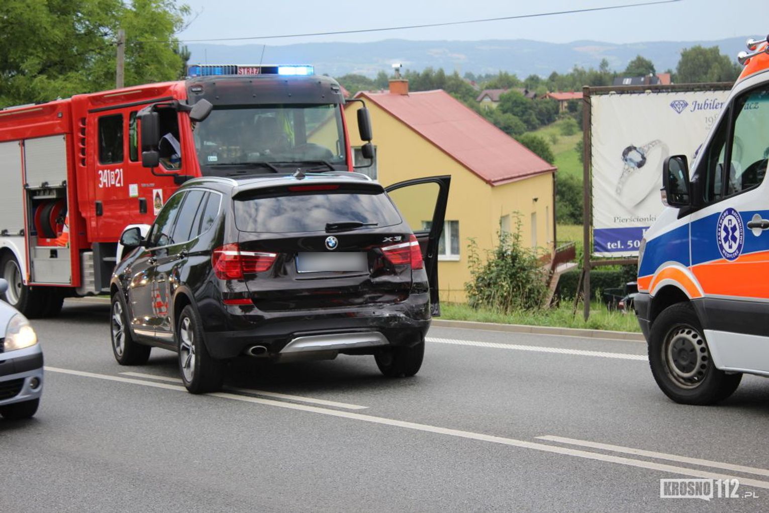 Krosno Zderzenie Bmw I Renault Na Ul Bieszczadzkiej