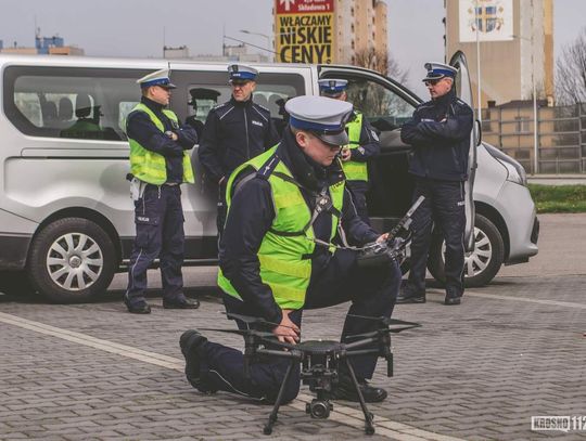 Policyjny dron nad Krosnem Dzięki niemu ujawniono 16 wykroczeń