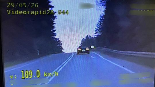 Fordem 109 km/h w Trzcianie przy ograniczeniu do 50