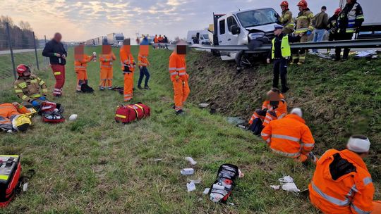 ? 13 osób rannych w wypadku na A4. Blokada autostrady w kierunku Krakowa