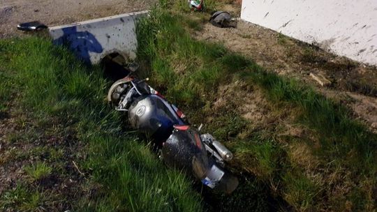 24-letni motocyklista uderzył w betonowy mostek w Krościenku Wyżnym