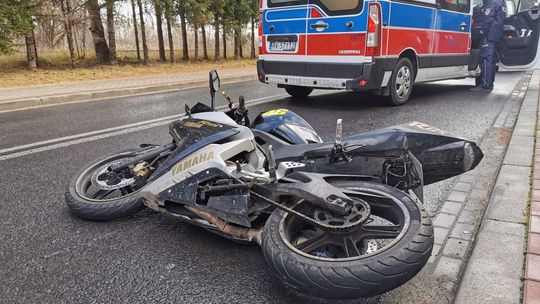 ? 42-latek nie udzielił pierwszeństwa motocykliście. Ranna 17-latka