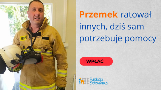 Przemek, druh OSP Rymanów potrzebuje kosztownej rehabilitacji