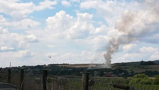 62-letni mężczyzna poparzony przy wypalaniu traw!