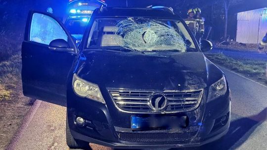 Akcja ratunkowa w Rogach. Potrącenie pieszego