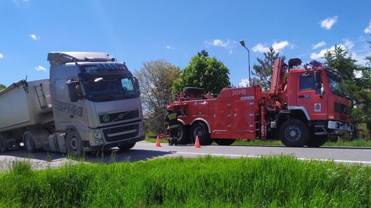 Akcja strażaków PSP na DK19 w Rogach