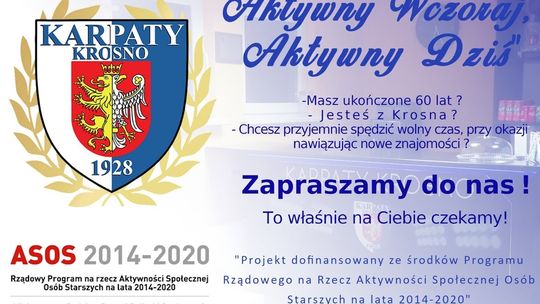 "Aktywny wczoraj, aktywny dziś" - projekt aktywizacji starszego grona "biało-niebieskich"