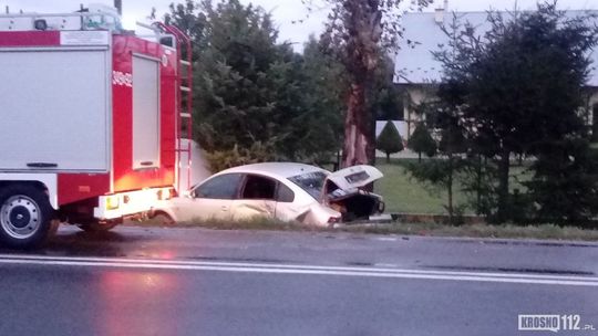 BAJDY: Jedna osoba poszkodowana w zderzeniu trzech samochodów