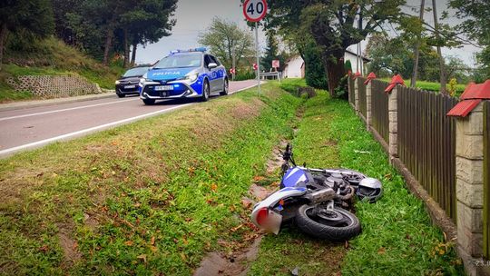 Barycz. Wypadek motocyklisty. Miał ponad 2 promile