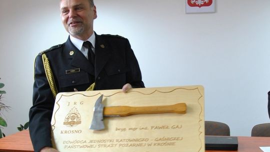 Brygadier Paweł Gaj zakończył służbę w szeregach strażaków PSP