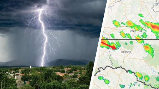 Burza nadciąga nad Krosno. Ostrzeżenie IMGW