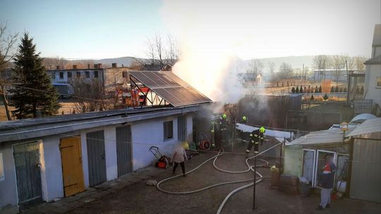 ? Cergowa. Pożar budynku gospodarczego