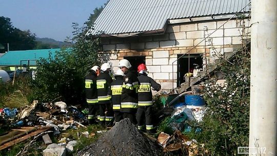 CERGOWA: Pożar w budynku gospodarczym