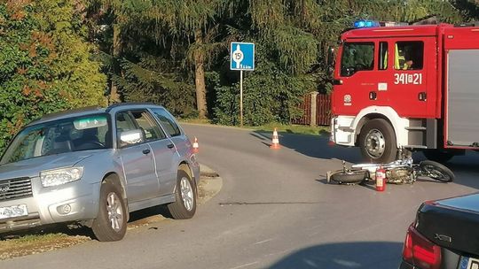 ? Cergowa: Zdarzenie drogowe z udziałem motocyklisty