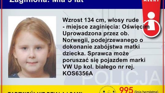 ? Child Alert odwołany! 5-letnia Mia uwolniona