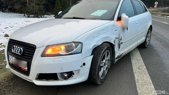 Ciężarówką najechał na Audi na DK19