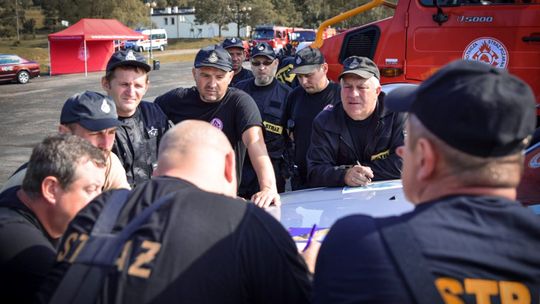 Ćwiczenia strażackie na terenie gminy Krempna
