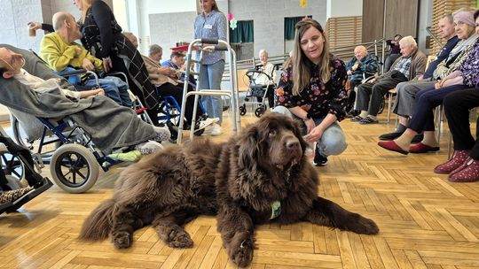 Cztery łapy, mokry nos i ogrom radości. Wyjątkowa wizyta Tajgi