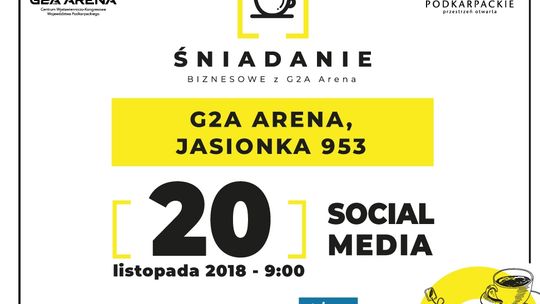 Czy siłą marki są social media? VII edycja Śniadań Biznesowych z G2A Arena już w listopadzie!