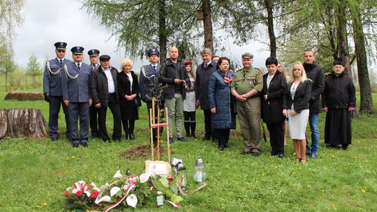 "DĘBY KATYŃSKIE" posadzone przez SŁUŻBĘ WIĘZIENNĄ  i GMINĘ JAŚLISKA