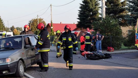 ? Dobieszyn: Zderzenie poloneza i yamahy. Ranny motocyklista
