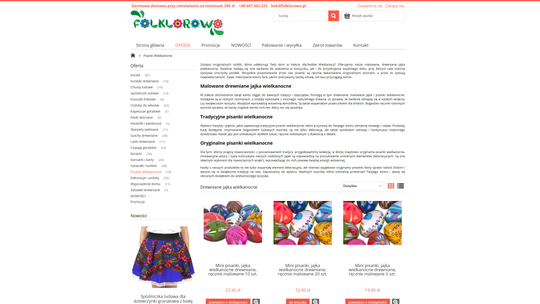 Drewniane jajka wielkanocne - Sklep folkowy folklorowo.pl