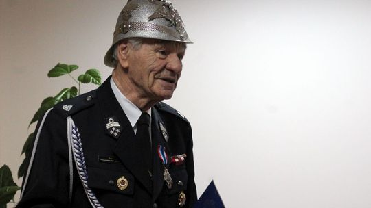 Druh Jan Kilar odznaczony Złotą Odznaką Zasłużony Dla Ochrony Przeciwpożarowej