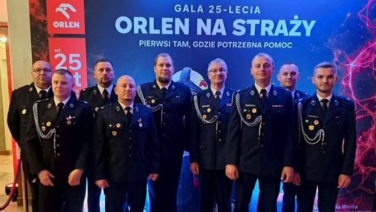 Druhowie z powiatu krośnieńskiego na gali 25-lecia programu „Orlen na straży”