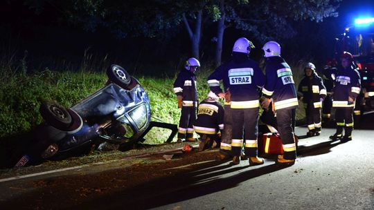 Dwa zdarzenia drogowe w jednym czasie. Jeden z kierowców pijany