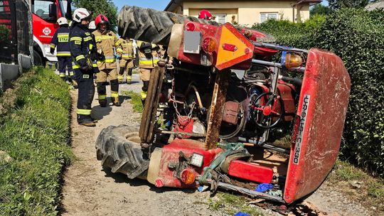 Faliszówka. Wypadek nietrzeźwego traktorzysty