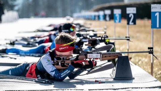 Filip Szczurek z Korczyny z kompletem medali na Mistrzostwach Polski w biathlonie!