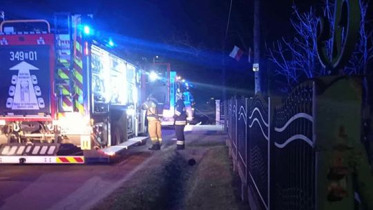 Głowienka. Pożar w piwnicy