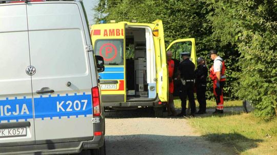 Głowienka. Przewrócił się na motocyklu. Teraz trzeźwieje z kolegą w areszcie