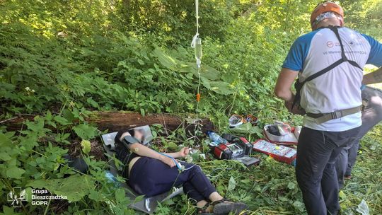 GOPR Bieszczady alarmuje: upał i wyczerpanie coraz częściej kończą się akcją ratunkową na szlakach