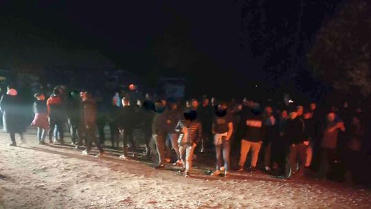 Grupy grzybiarzy z Rumunii w Beskidzie Niskim. Straż Leśna wystawiła mandaty
