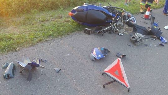 HACZÓW: 17-letnia mieszkanka powiatu krośnieńskiego wjechała skuterem w Audi