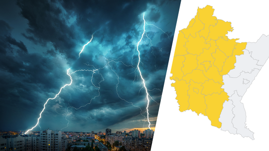 IMGW ostrzega przed burzami i gwałtownymi wzrostami stanów wód na Podkarpaciu