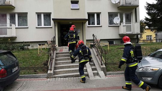 Interwencja plutonu gaśniczego. Na celowniku przypalony obiad