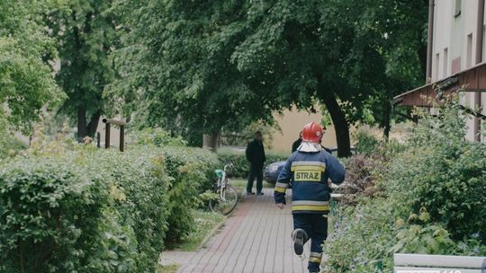 Interwencja straży pożarnej w jednym z bloków przy ul. Krakowskiej