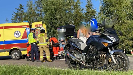 Iskrzynia. Potrącenie motocyklistów na DK19