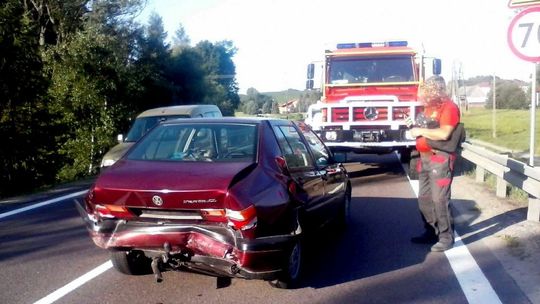 ISKRZYNIA: Zderzenie dwóch Volkswagenów na DK19