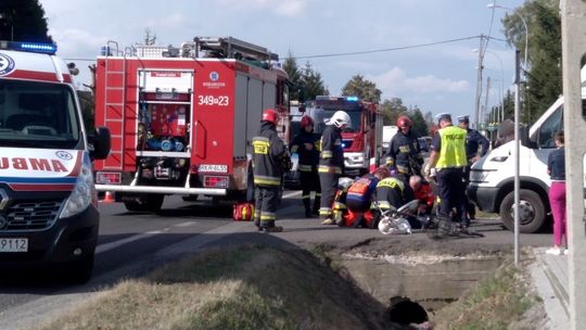 IWONICZ. Potrącenie rowerzystki na Floriańskiej