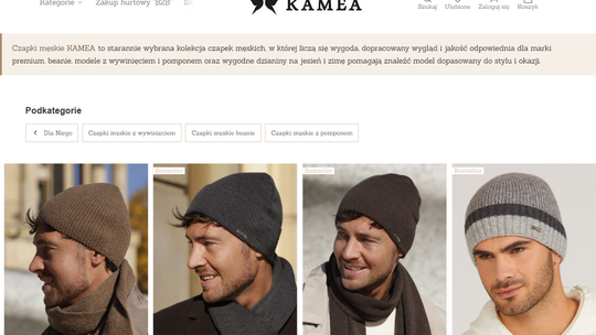 Czapki zimowe męskie - Kamea