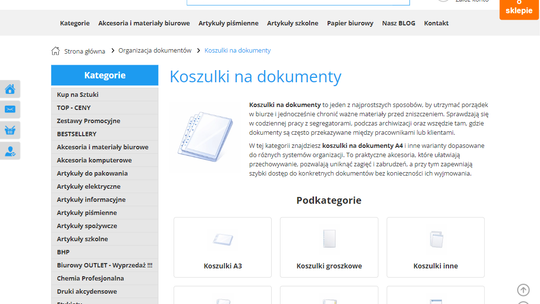 Koszulki na dokumenty w sklepie biurowe-zakupy.pl