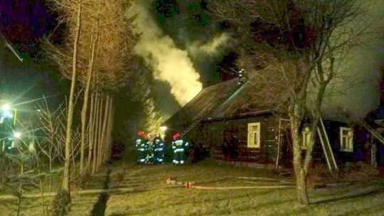 Jasionka: Pożar drewnianego domu