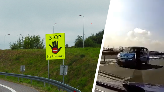 Jechał pod prąd S19 pomiędzy Miejscem Piastowym a Iskrzynią [WIDEO]