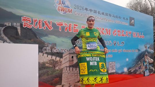 Jedliczanin Roman Bielski drugi w maratonie po Wielkim Murze Chińskim