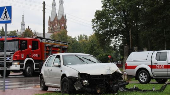 JEDLICZE: Jazdę zakończył na ogrodzeniu parku