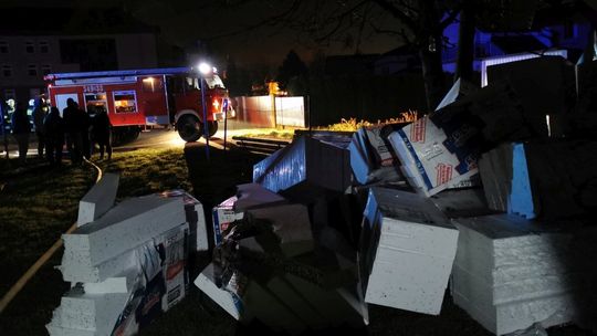 JEDLICZE: Podpalił stertę styropianu. Zatrzymali go policjanci